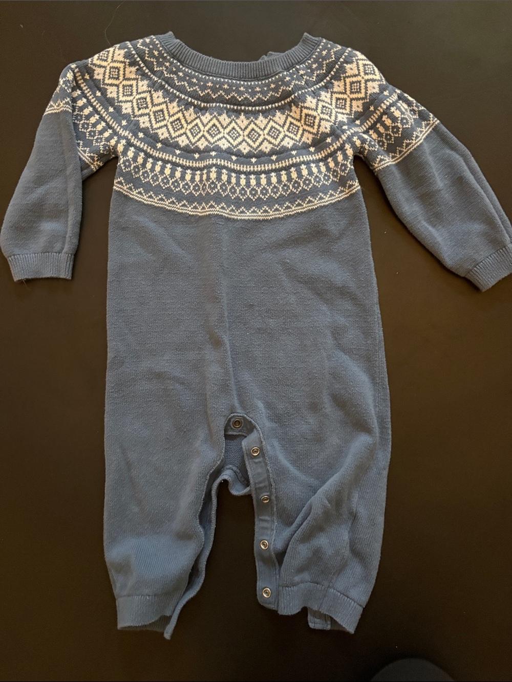 Baby Gap Fairisle Sweater Onesie